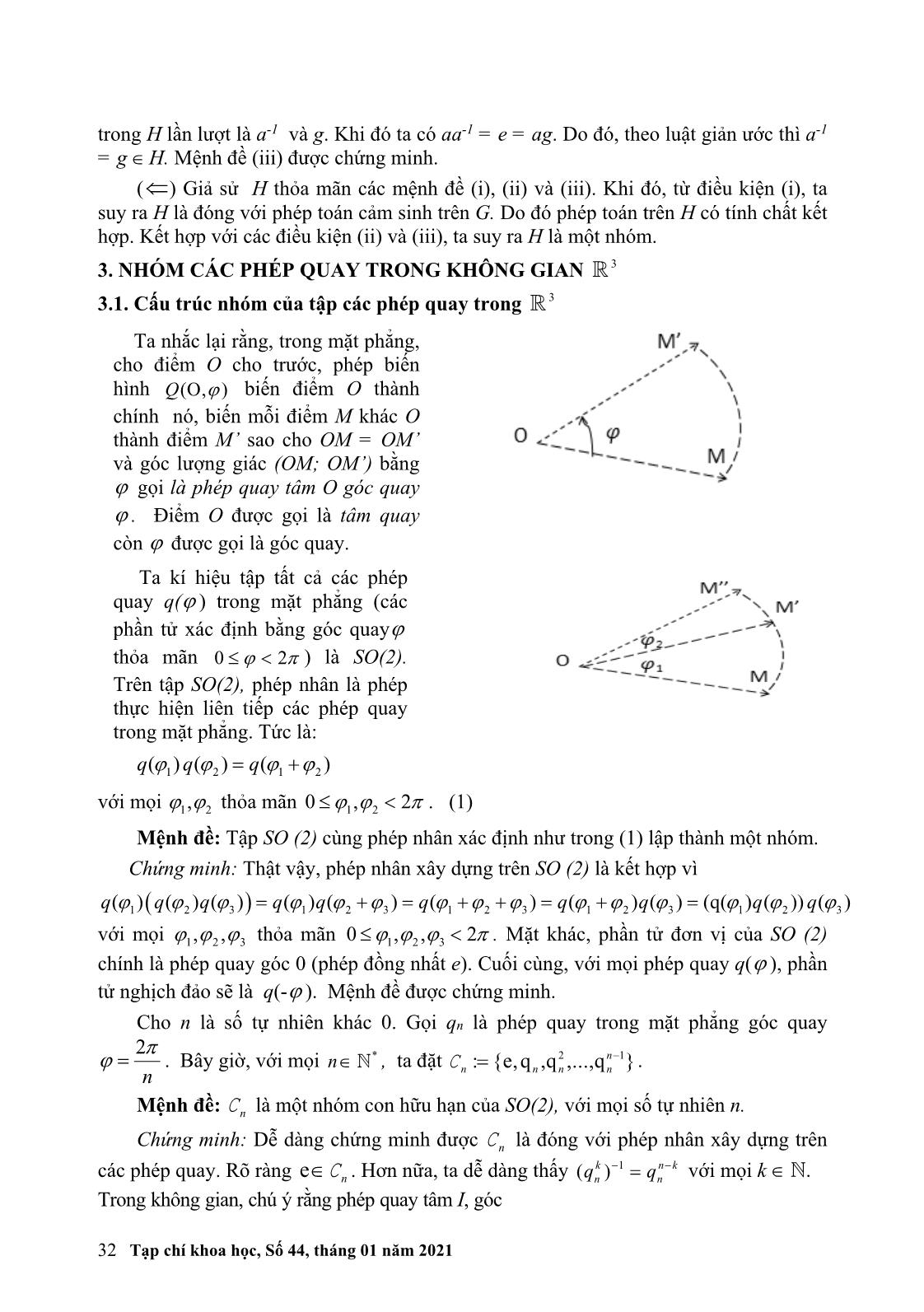 Nhóm SO(3) và ứng dụng trong cấu trúc hình học tinh thể trang 3