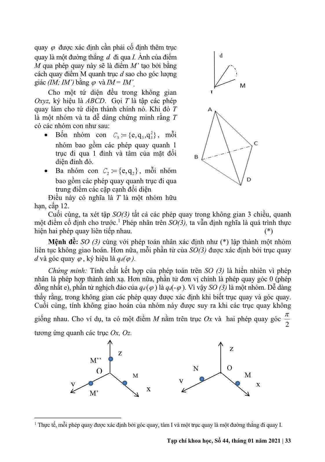 Nhóm SO(3) và ứng dụng trong cấu trúc hình học tinh thể trang 4