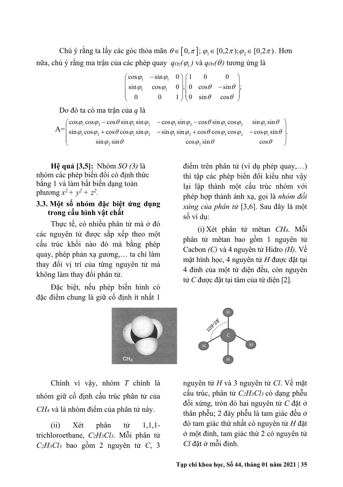 Nhóm SO(3) và ứng dụng trong cấu trúc hình học tinh thể trang 6