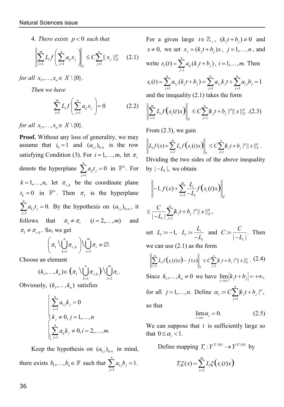 Thiết lập tính siêu ổn định của phương trình hàm tuyến tính suy rộng nhiều biến trong không gian tựa chuẩn trang 4