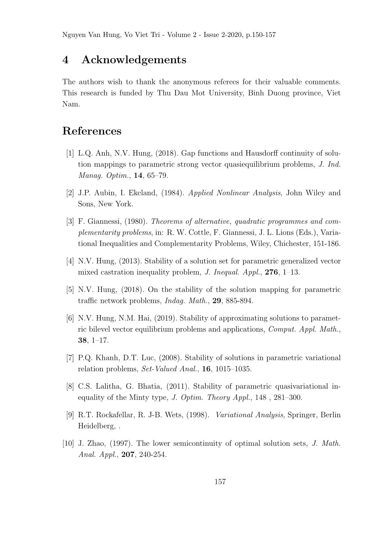 On the lower semicontinuity of the solution mapping for parametric vector mixed quasivariational inequality problem of the Minty type trang 8