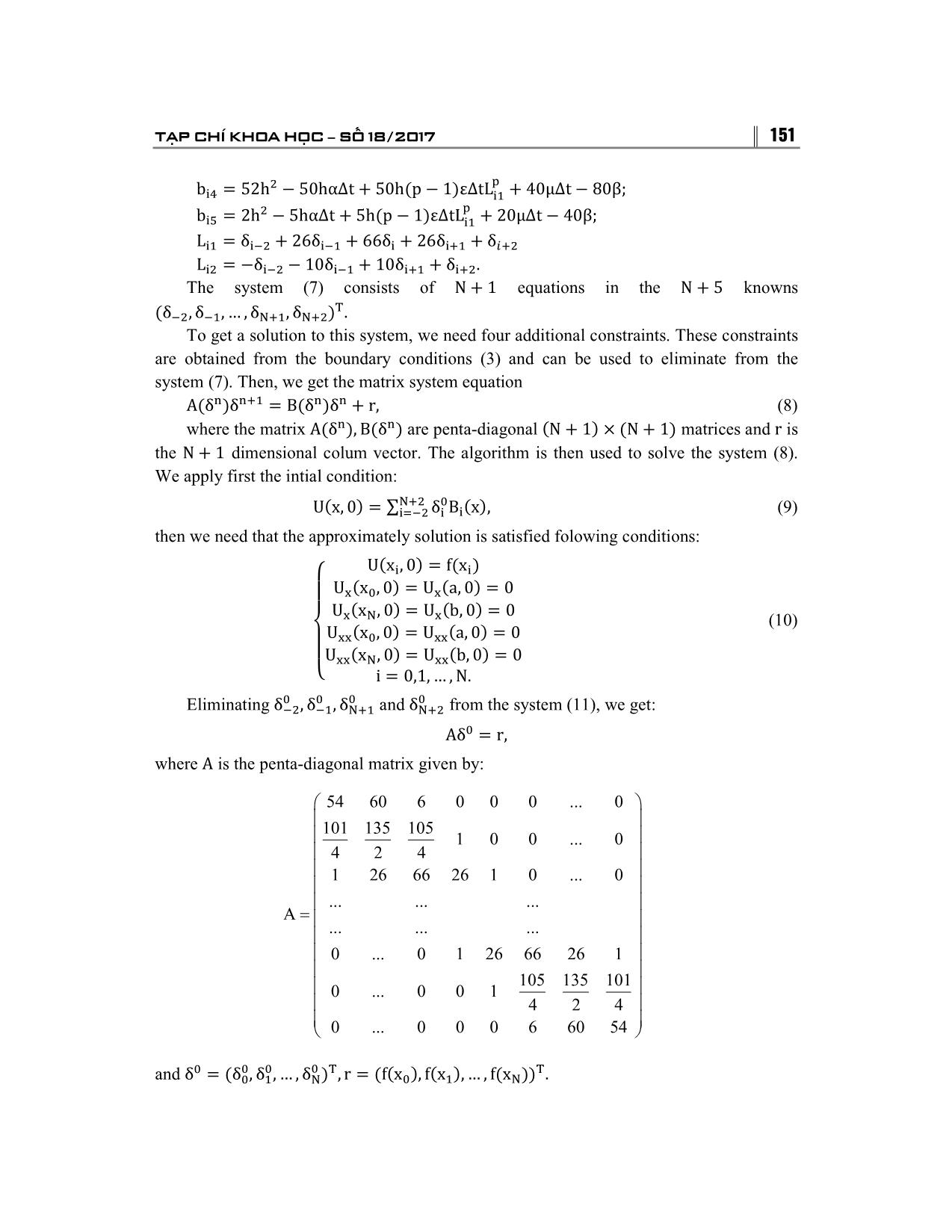 Quintic B-Spline collocation method for numerical solution a modified GRLW equations trang 4