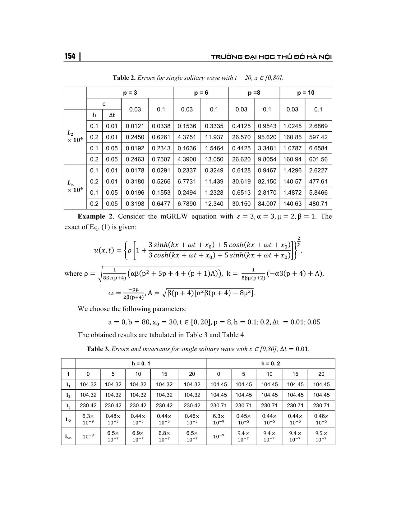 Quintic B-Spline collocation method for numerical solution a modified GRLW equations trang 7