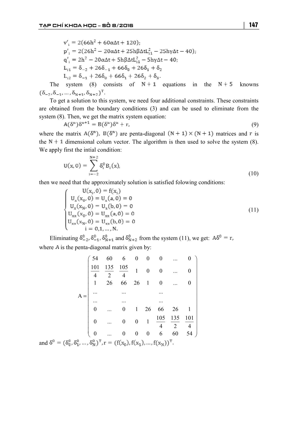 Quintic B-spline collocation method for numerical solution of the Generalized Benjamin-Bona-MahonyBurgers equation trang 4