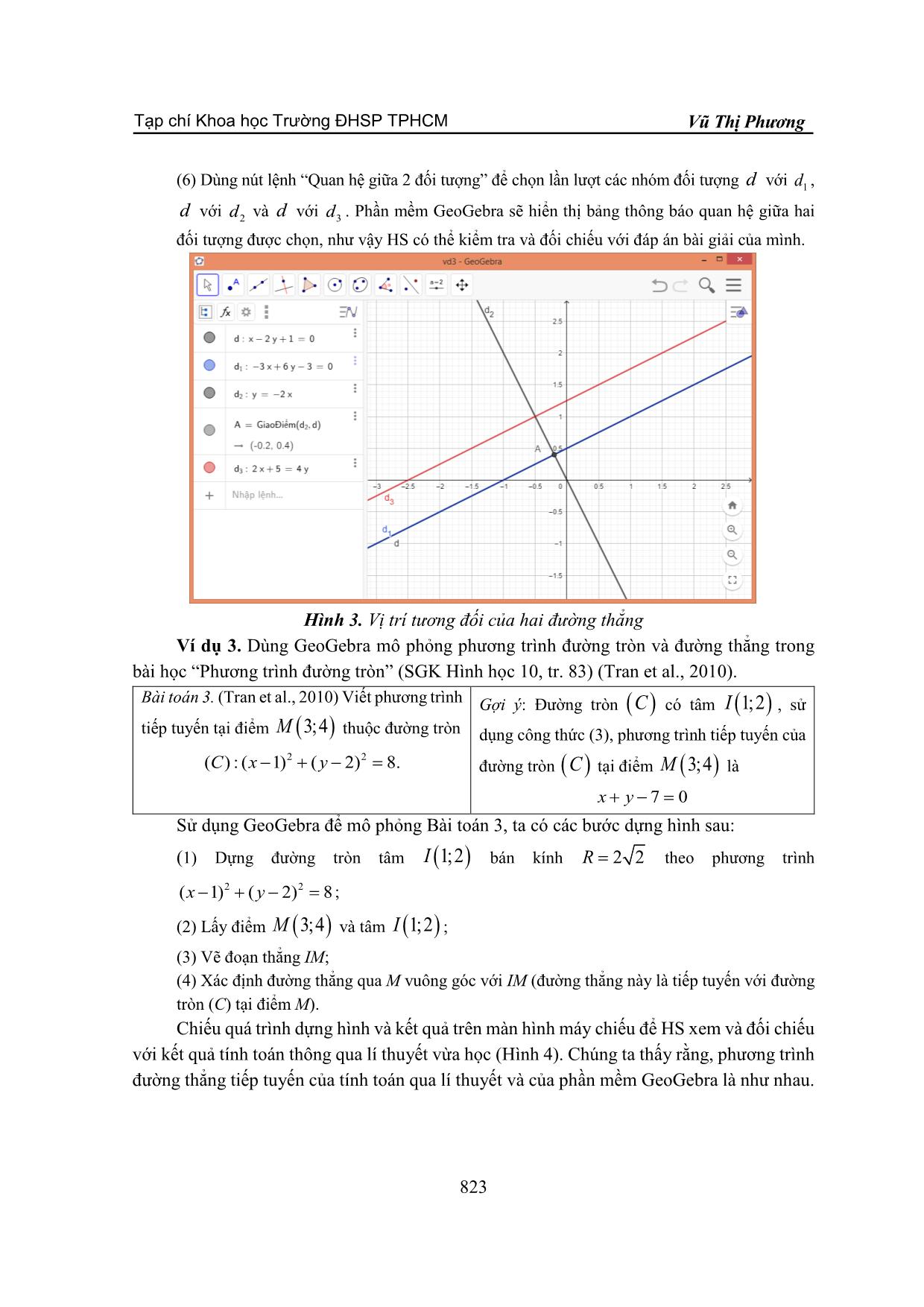 Sử dụng Geogebra để củng cố lí thuyết hình học trang 7