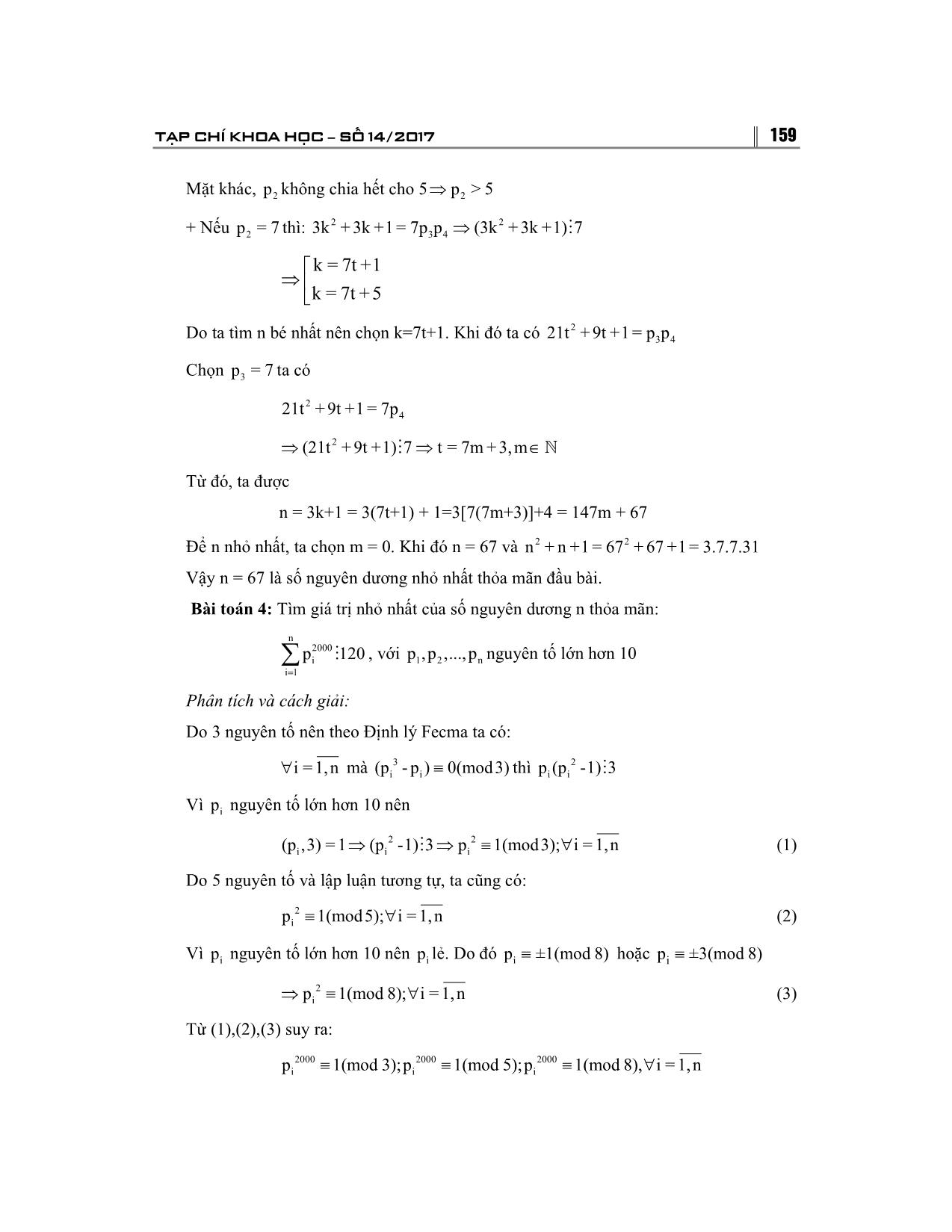 Sử dụng tính nguyên tố để giải bài toán cực trị trên tập đối số nguyên trang 7