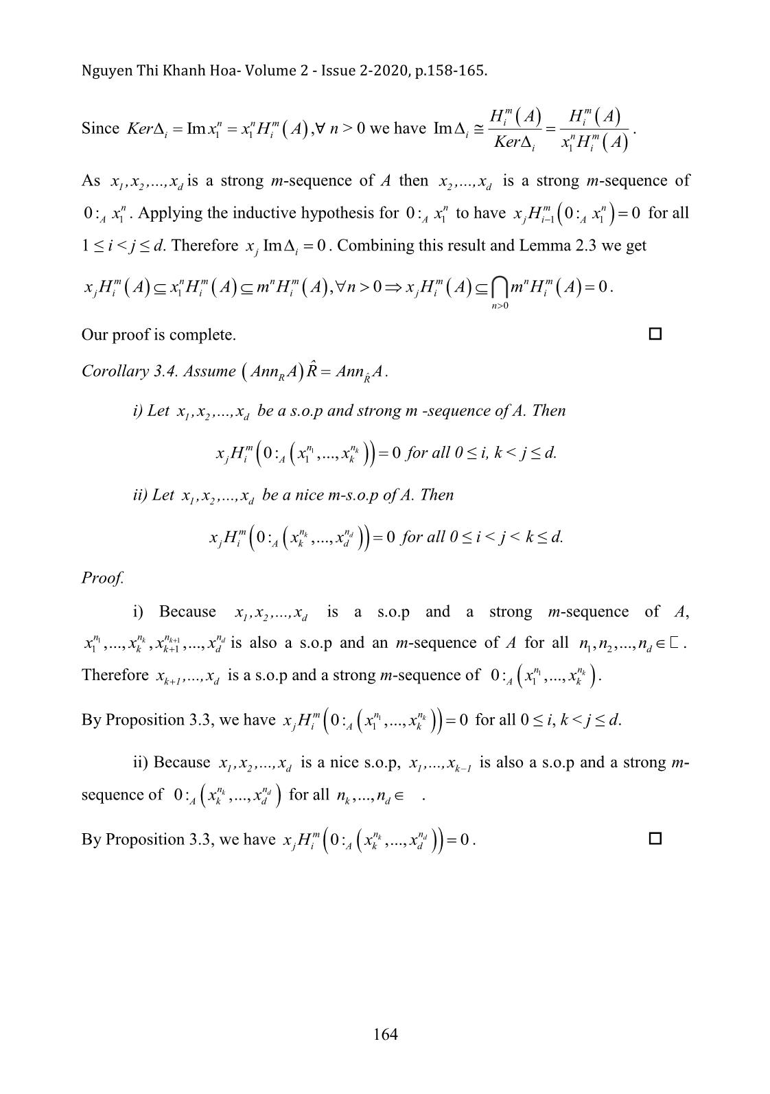 The nice m-system of parameters for Artinian modules trang 7