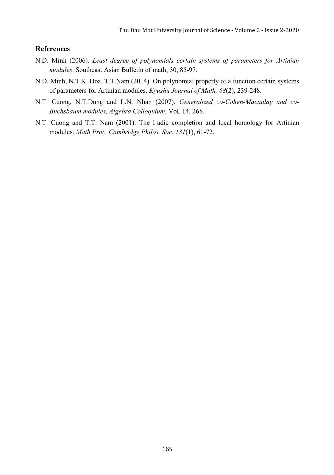 The nice m-system of parameters for Artinian modules trang 8