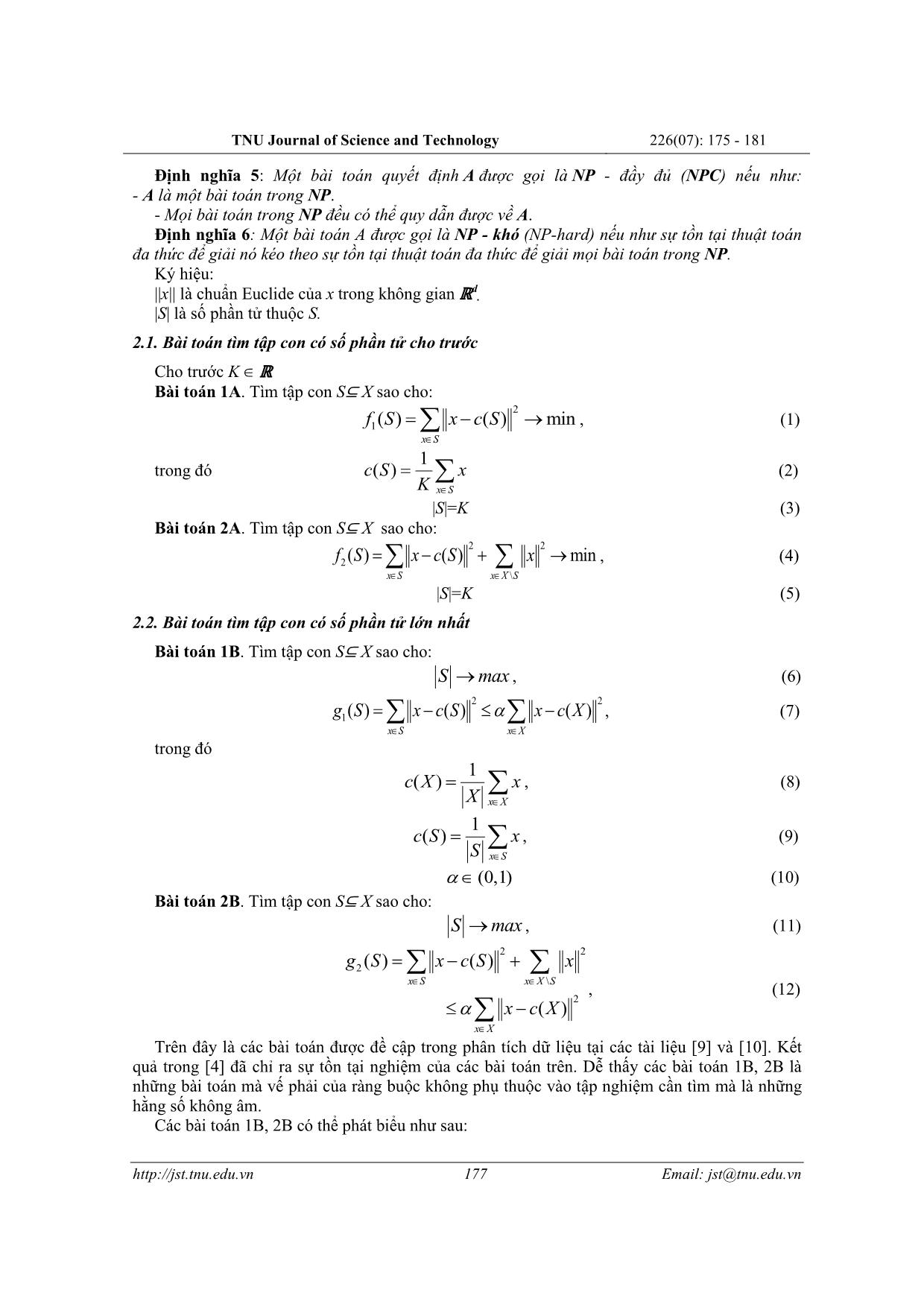 Thuật toán xấp xỉ và ứng dụng tìm nghiệm bài toán thuộc lớp NP - Khó trang 3