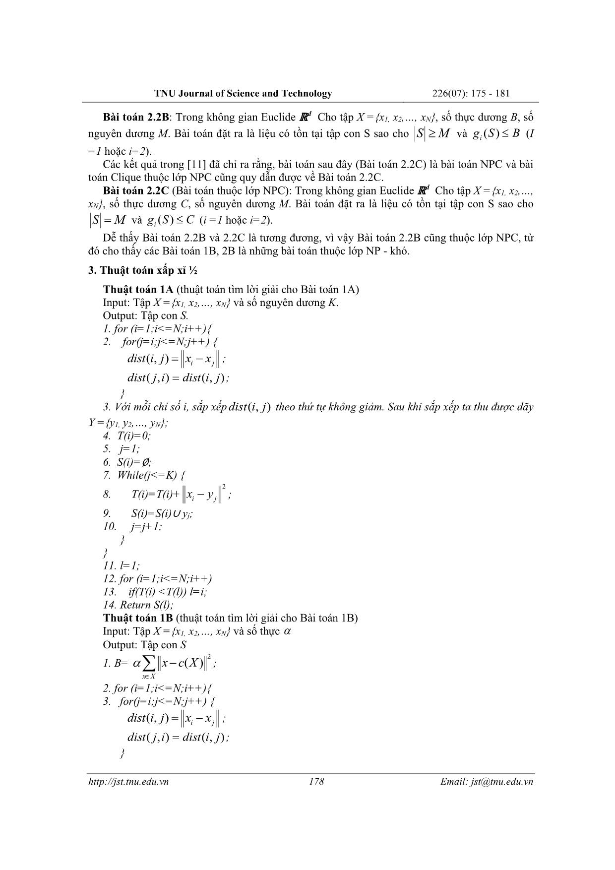 Thuật toán xấp xỉ và ứng dụng tìm nghiệm bài toán thuộc lớp NP - Khó trang 4
