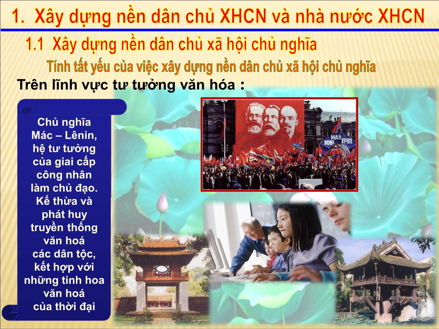 Bài giảng Kinh tế chính trị Mác-Lênin - Chương VIII: Những vấn đề chính trị ­ xã hội có tính quy luật trong tiến trình cách mạng xã hội chủ nghĩa trang 10