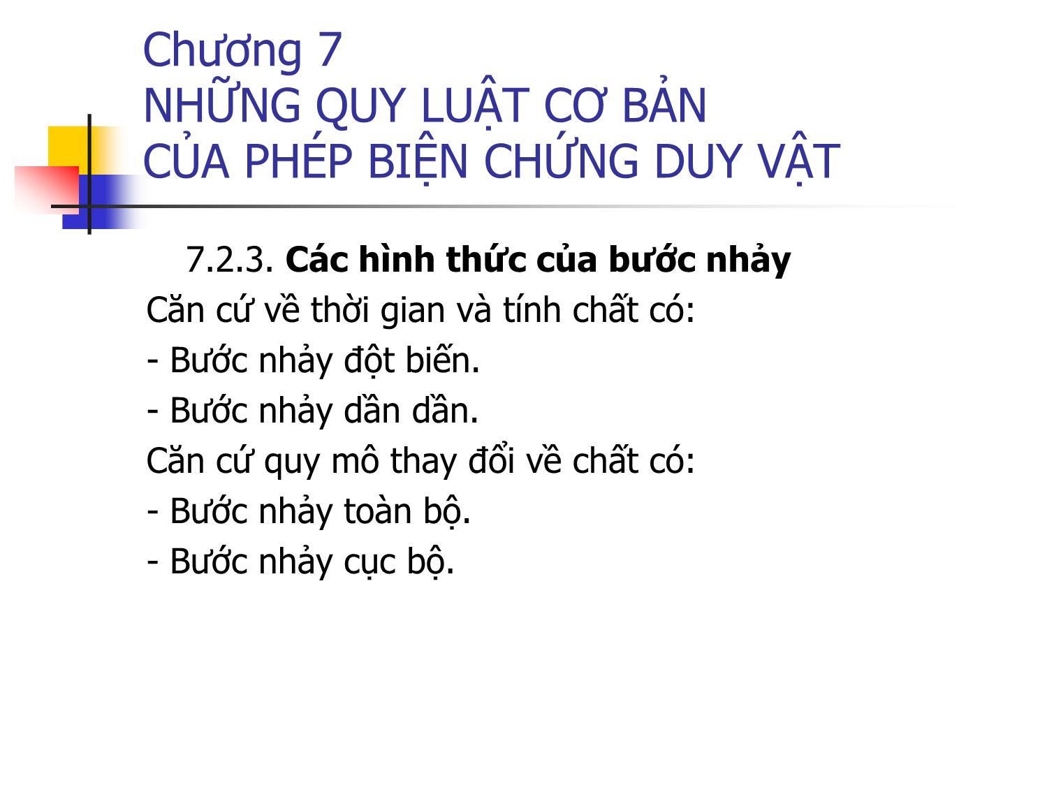 Bài giảng Triết học - Chương 7: Những quy luật cơ bản của phép biện chứng duy vật trang 7