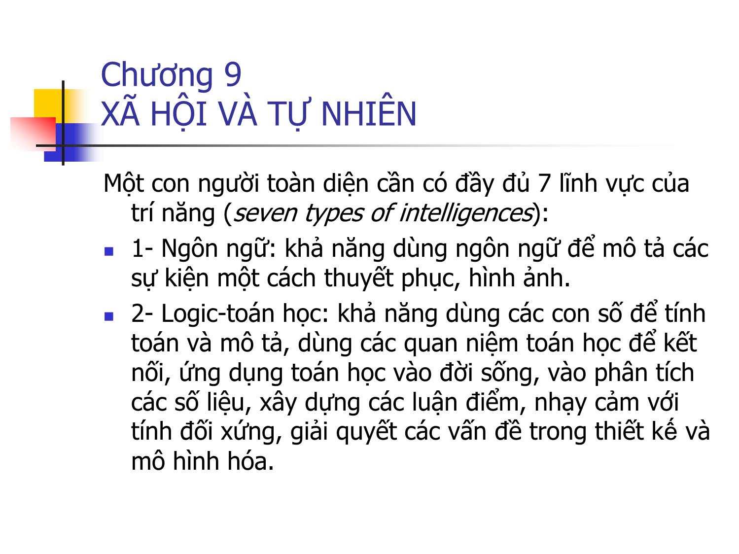 Bài giảng Triết học - Chương 9: Xã hội và tự nhiên trang 4