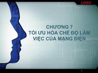 Bài giảng Tối ưu hóa chế độ làm việc của mạng điện