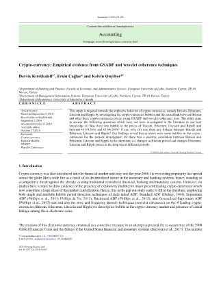 Crypto-Currency: Empirical evidence from GSADF and wavelet coherence techniques