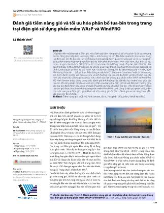 Đánh giá tiềm năng gió và tối ưu hóa phân bố tua - bin trong trang trại điện gió sử dụng phần mềm WAsP và WindPRO
