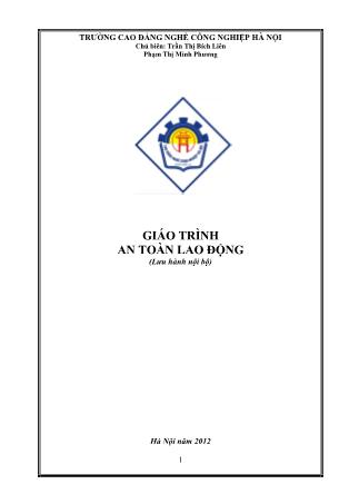 Giáo trình An toàn lao động (Bản hay)