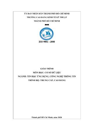 Giáo trình Cơ sở dữ liệu (Bản đẹp)