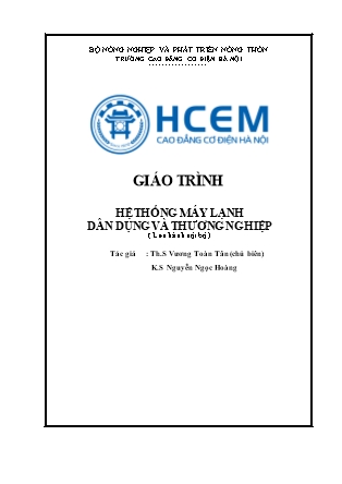 Giáo trình Hệ thống máy lạnh dân dụng và thương nghiệp