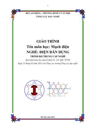 Giáo trình Mạch điện - Điện dân dụng