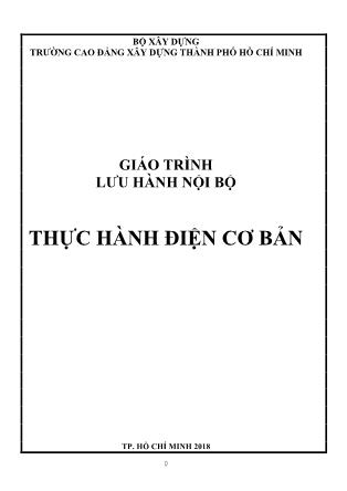 Giáo trình Thực hành điện cơ bản (Phần 1)