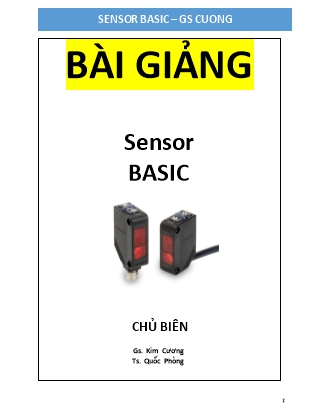 Tài liệu Sensor basic