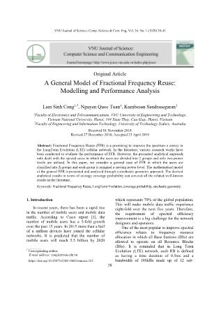 A general model of fractional frequency reuse: Modelling and performance analysis