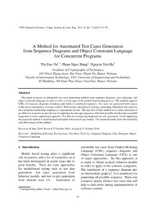 A method for automated test cases generation from sequence diagrams and object constraint language for concurrent programs