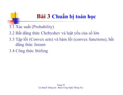 Bài giảng Khoa học máy tính - Chuẩn bị toán học - Nguyễn Phương Thái