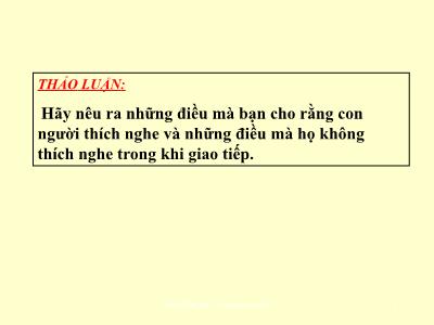 Bài giảng môn Giao tiếp trong kinh doanh - Chương 1: Khái niệm chung