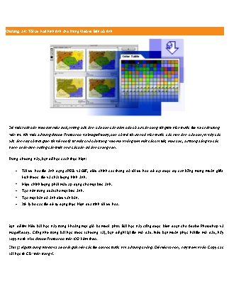 Bài giảng Photoshop - Chương 14: Tối ưu hoá hình ảnh cho trang Web và Bản đồ ảnh