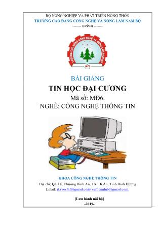 Bài giảng Tin học đại cương (Bản đẹp)