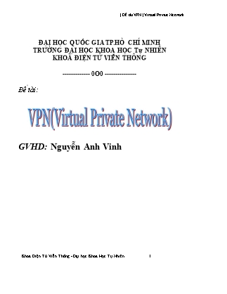 Báo cáo môn Công nghệ mạng - Virtual private network0