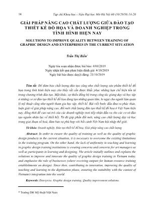 Giải pháp nâng cao chất lượng giữa đào tạo thiết kế đồ họa và doanh nghiệp trong tình hình hiện nay
