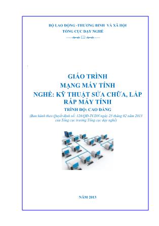 Giáo trình Mạng máy tính - Chương 1+2