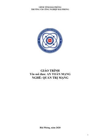 Giáo trình mô đun An toàn mạng