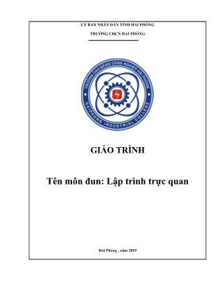 Giáo trình Mô đun Lập trình trực quan