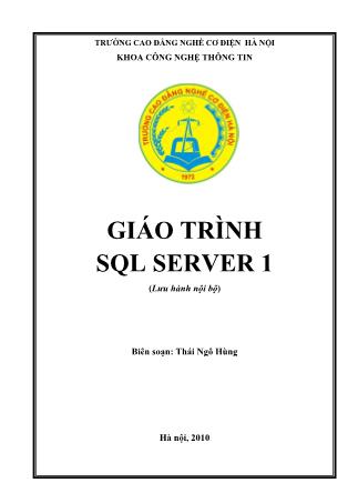 Giáo trình SQL Server 1