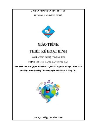 Giáo trình Thiết kế hoạt hình