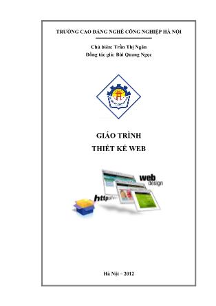 Giáo trình Thiết kế Web