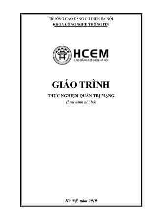 Giáo trình Thực nghiệm quản trị mạng (Phần 1)