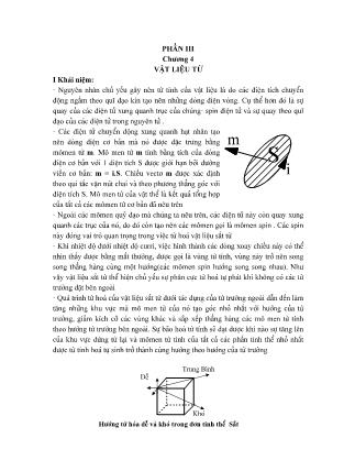 Giáo trình Vật liệu điện - Chương 3: Vật liệu từ