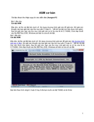 Tài liệu ASM cơ bản