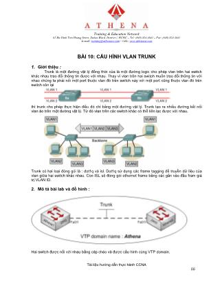 Tài liệu Cấu hình Vlan Trunk