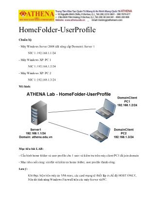 Tài liệu Homefolder - Userprofile