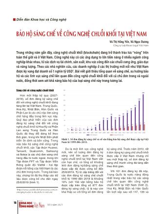 Bảo hộ sáng chế về công nghệ chuỗi khối tại Việt Nam