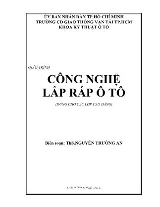 Giáo trình Công nghệ lắp ráp ô tô