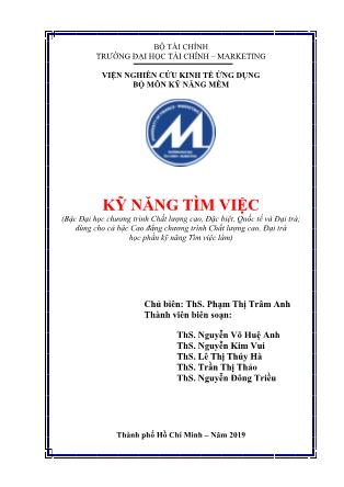 Giáo trình Kỹ năng tìm việc