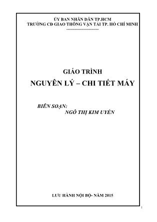 Giáo trình Nguyên lý Chi tiết máy