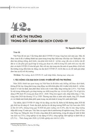 Kết nối thị trường trong bối cảnh đại dịch Covid-19